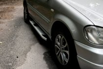 Mercedes ML W163 1997–2005 Mevsim Grey bočne stopnice (2 kos, aluminij) fotografija 7