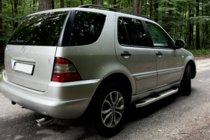 Mercedes ML W163 1997–2005 Mevsim Grey bočne stopnice (2 kos, aluminij) fotografija 4