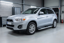 Mitsubishi ASX 2010–2023 Mevsim Grey bočne stopnice (2 kos, aluminij) fotografija 1