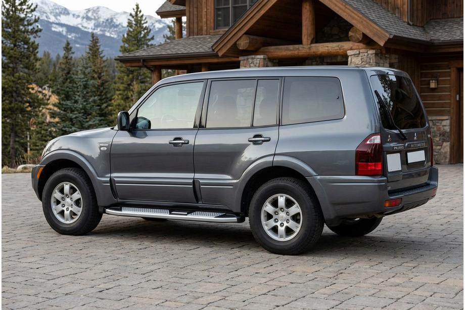 Mitsubishi Pajero Wagon III 1999–2006 Mevsim Grey bočne stopnice (2 kos, aluminij) Image