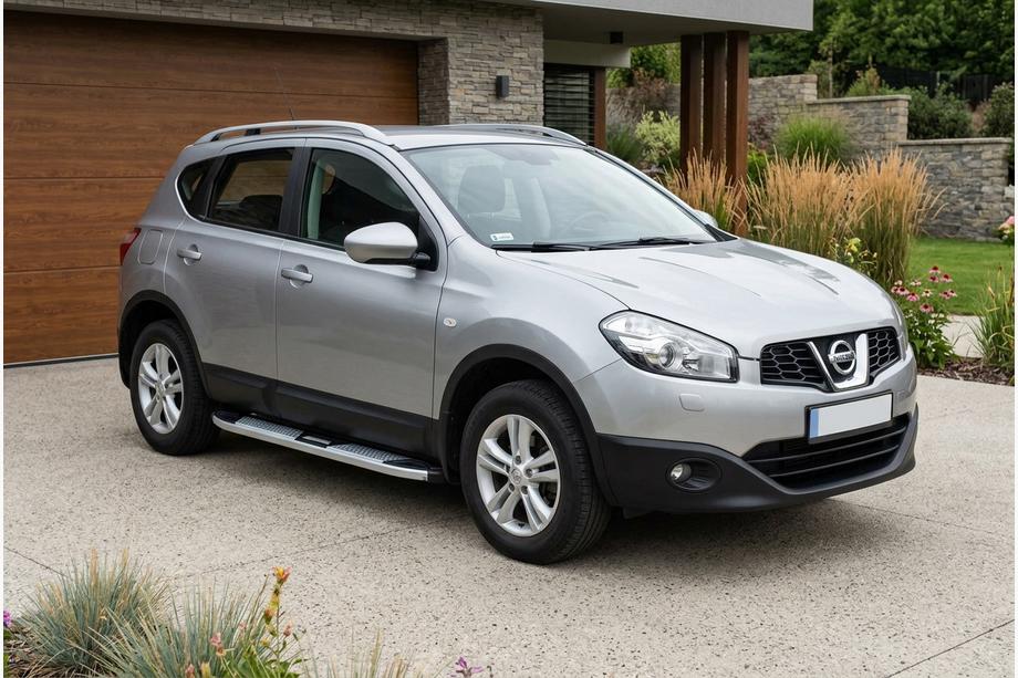 Nissan Qashqai 2010–2014 Mevsim Grey bočne stopnice (2 kos, aluminij) Dolga medosna razdalja Image