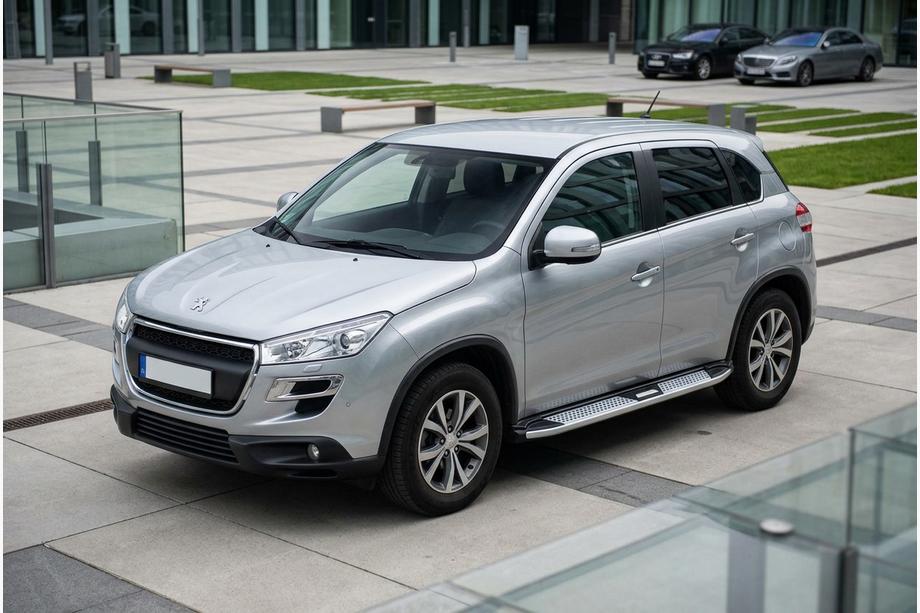 Peugeot 4008 2012–2017 Mevsim Grey bočne stopnice (2 kos, aluminij) Image