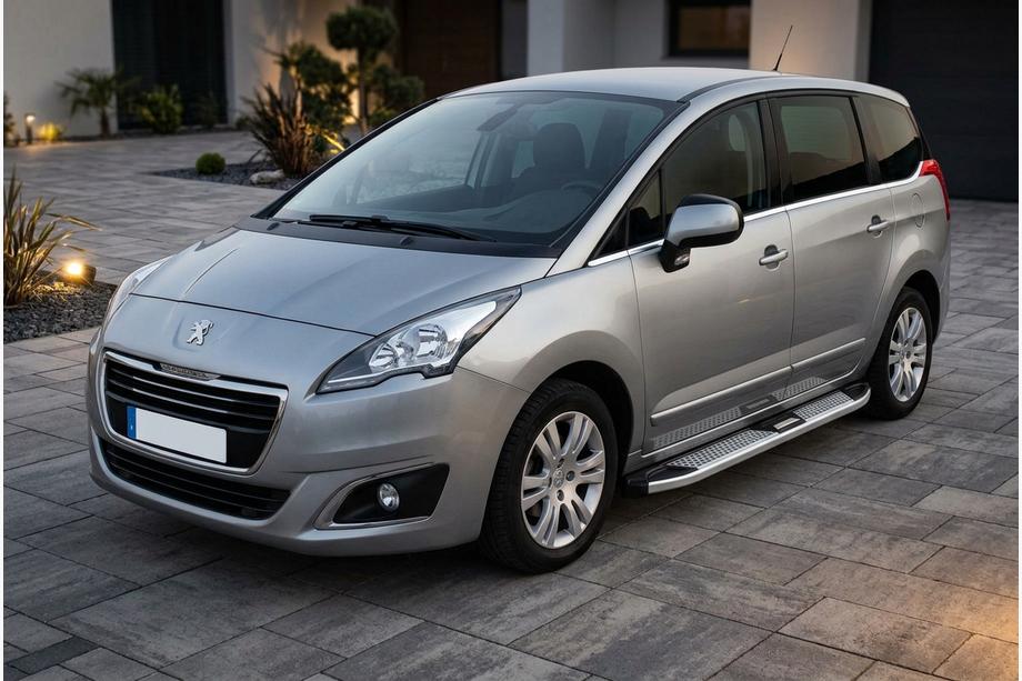 Peugeot 5008 2009–2016 Mevsim Grey bočne stopnice (2 kos, aluminij) Image