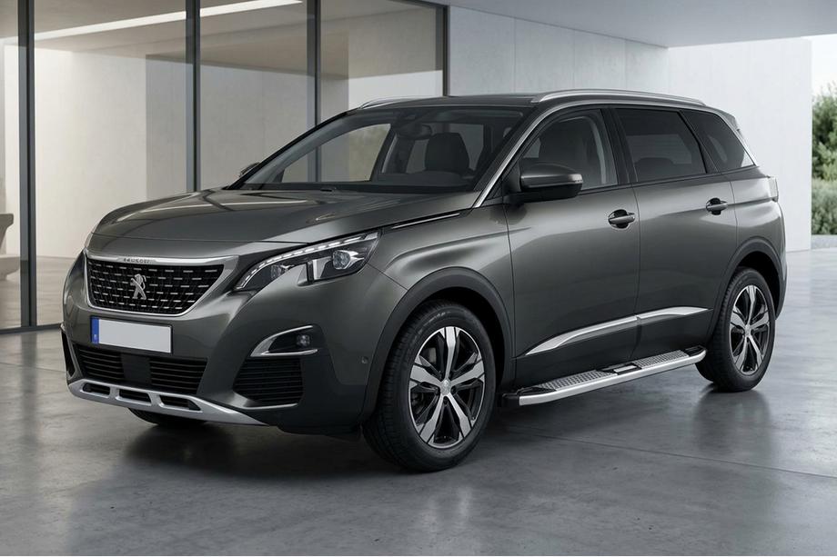 Peugeot 5008 2016–2023 Mevsim Grey bočne stopnice (2 kos, aluminij) Image