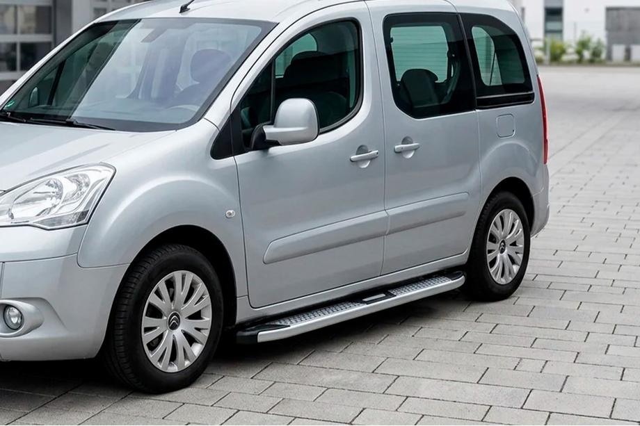 Peugeot Partner Tepee 2008–2018 Mevsim Grey bočne stopnice (2 kos, aluminij) Image
