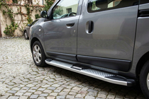Renault Dokker 2013–2022 Mevsim Grey bočne stopnice (2 kos, aluminij) fotografija 1