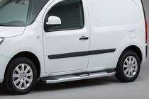Renault Kangoo 2008–2020 Mevsim Grey bočne stopnice (2 kos, aluminij) Kratka medosna razdalja fotografija 1