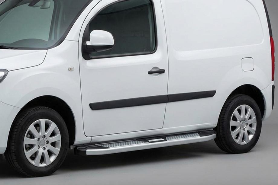 Renault Kangoo 2008–2020 Mevsim Grey bočne stopnice (2 kos, aluminij) Kratka medosna razdalja Image