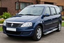 Renault Logan MCV 2005–2013 Mevsim Grey bočne stopnice (2 kos, aluminij) fotografija 1