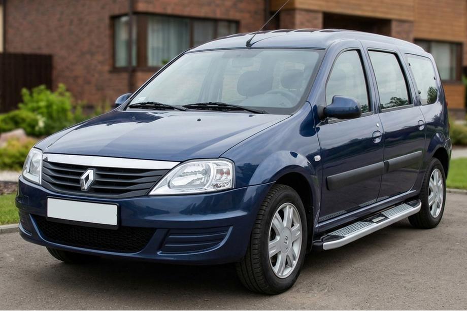 Renault Logan MCV 2005–2013 Mevsim Grey bočne stopnice (2 kos, aluminij) Image
