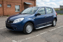 Renault Sandero 2007–2013 Mevsim Grey bočne stopnice (2 kos, aluminij) fotografija 1
