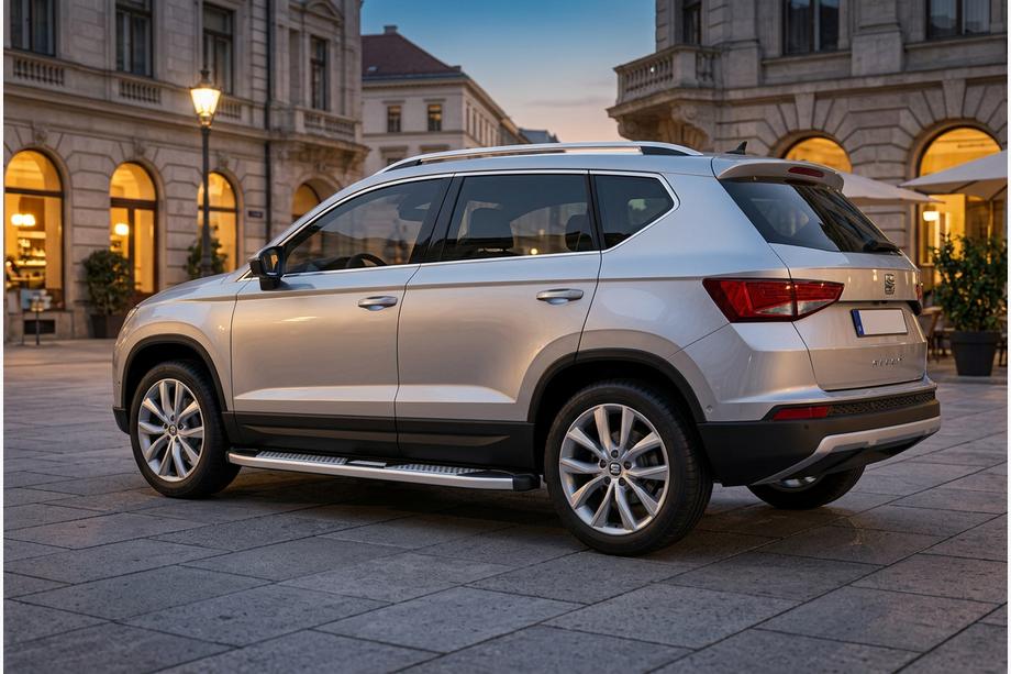 Seat Ateca 2016– Mevsim Grey bočne stopnice (2 kos, aluminij) Image
