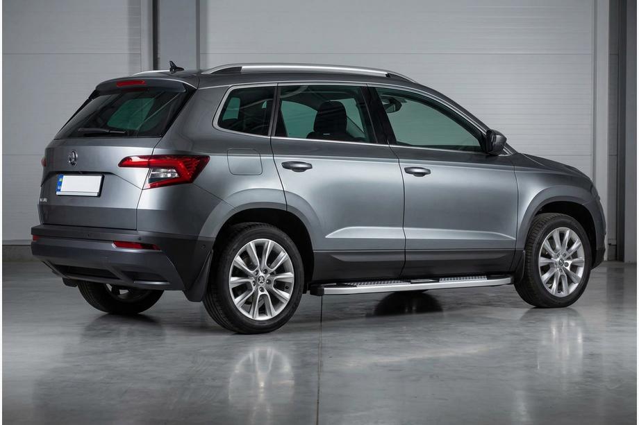 Skoda Karoq 2018– Mevsim Grey bočne stopnice (2 kos, aluminij) Image