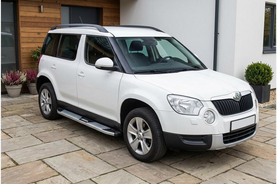 Skoda Yeti 2009–2017 Mevsim Grey bočne stopnice (2 kos, aluminij) Image
