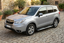 Subaru Forester 2013–2018 Mevsim Grey bočne stopnice (2 kos, aluminij) fotografija 1