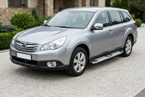 Subaru Outback 2009–2014 Mevsim Grey bočne stopnice (2 kos, aluminij) fotografija 1