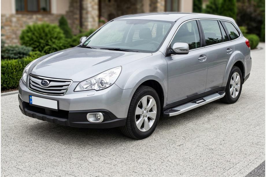 Subaru Outback 2009–2014 Mevsim Grey bočne stopnice (2 kos, aluminij) Image