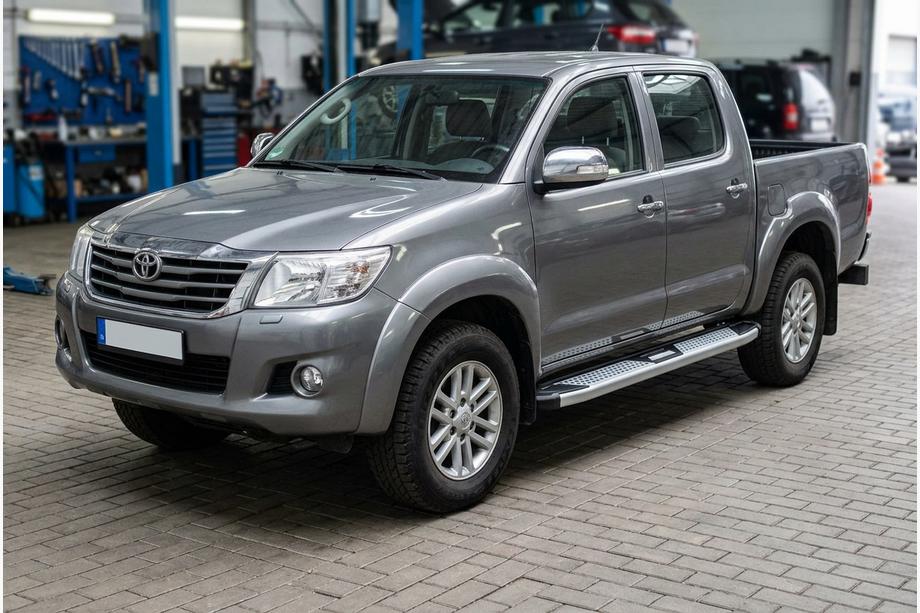 Toyota Hilux 2006–2015 Mevsim Grey bočne stopnice (2 kos, aluminij) Image