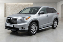 Toyota Highlander 2013–2019 Mevsim Grey bočne stopnice (2 kos, aluminij) fotografija 1