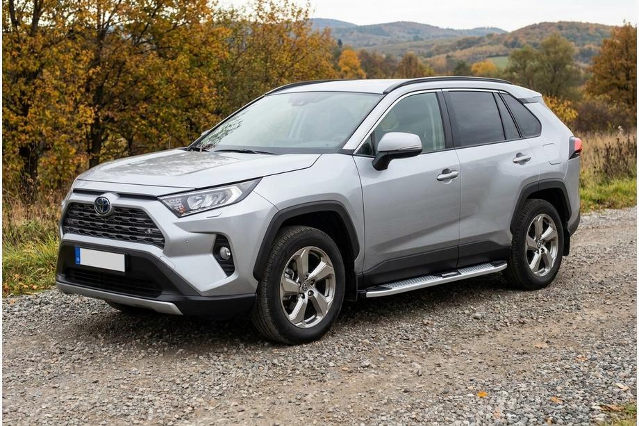 Toyota Rav 4 2019–2025 Mevsim Grey bočne stopnice (2 kos, aluminij) Fotografija 1