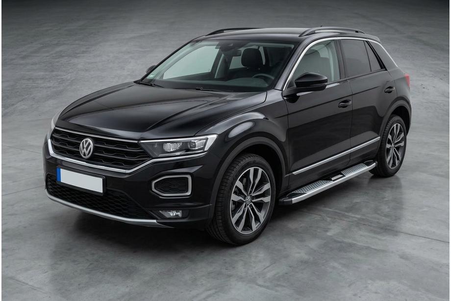 Volkswagen T-Roc 2017–2025 Mevsim Grey bočne stopnice (2 kos, aluminij) Image