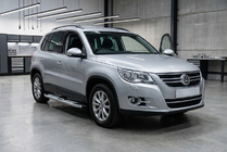 Volkswagen Tiguan 2007–2016 Mevsim Grey bočne stopnice (2 kos, aluminij) fotografija 1