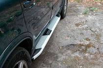 Volvo XC90 2002–2014 Mevsim Grey bočne stopnice (2 kos, aluminij) fotografija 1