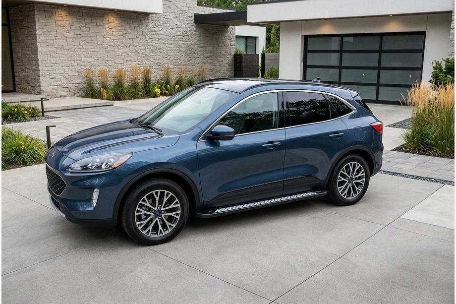 Ford Kuga/Escape 2019– Stranske stopnice Vision New Black (2 kos, aluminij) Image