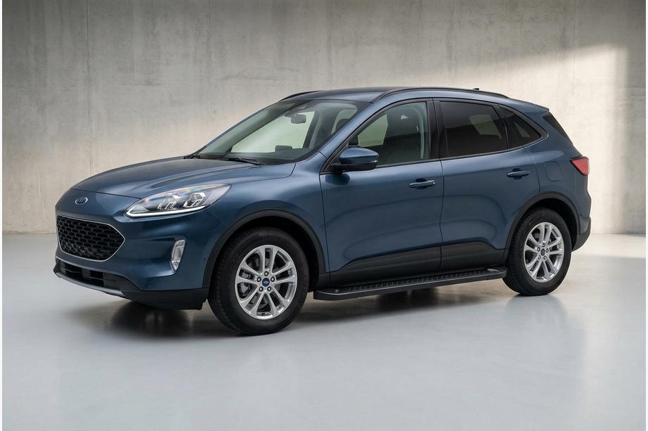 Ford Kuga/Escape 2019– Bočne stopnice Allmond Black (2 kosa, aluminij) Fotografija 1