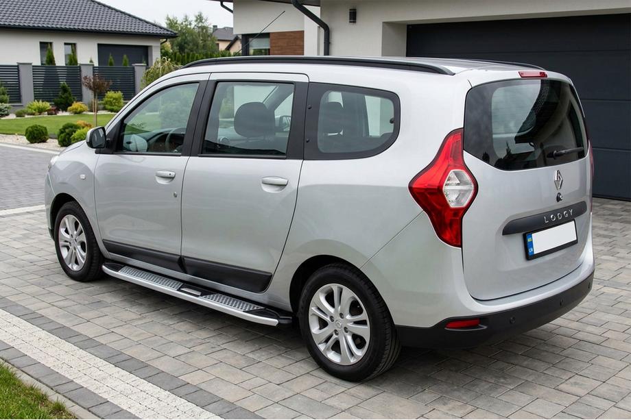 Dacia Lodgy 2012–2022 Mevsim Grey bočne stopnice (2 kos, aluminij) Image