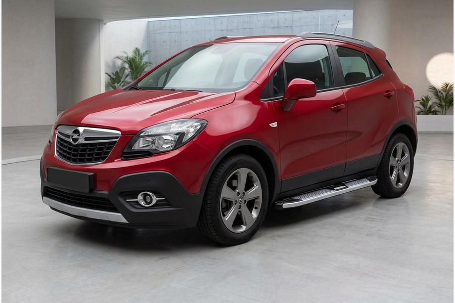 Opel Mokka 2012–2021 Mevsim Grey bočne stopnice (2 kos, aluminij) Image