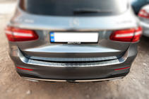 Mercedes GLC X253 2015–2022 Zaščitna letev zadnjega odbijača Carmos (2015-2019, nerjaveče jeklo) fotografija 4