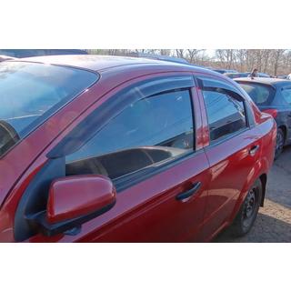 Deflektorji oken SD (4 kosi, HIC) Chevrolet Aveo T200 2002–2008 fotografija 1
