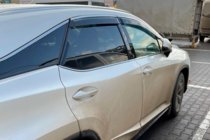 Lexus RX 2016–2022 Vetrni deflektorji oken s krom letvijo LONG (4 kos, HIC) fotografija 2