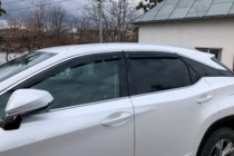 Lexus RX 2016–2022 Vetrni deflektorji za okna s kromirano letvico Short (4 kosi, HIC) fotografija 2