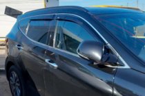Hyundai Santa Fe 4 2018–2023 Vetrni deflektorji oken s kromirano letvijo (4 kosi, HIC) fotografija 1