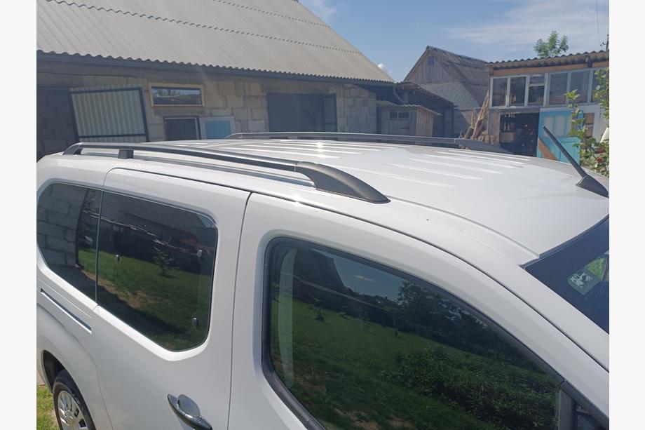Opel Combo 2019– OmsaLine Solid strešne sani (2 kosa, črne) Image
