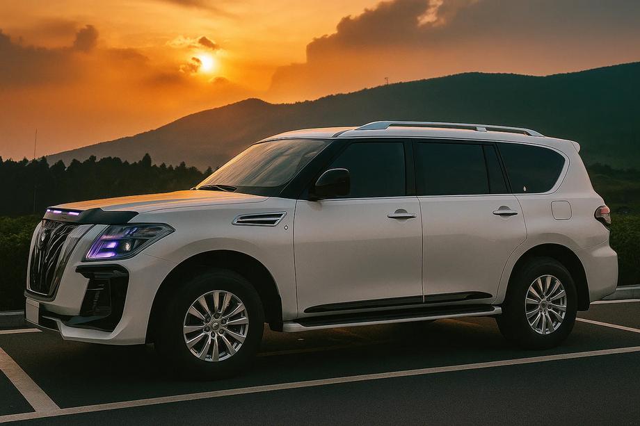 Nissan Armada 2016–2024 Zaščitne letve vrat (4 kosi, črne) Fotografija 4