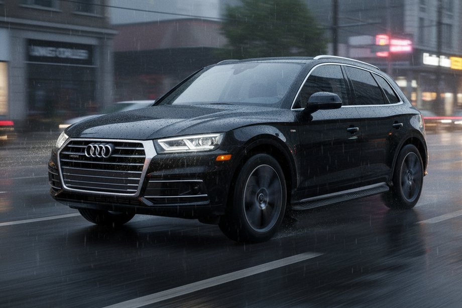 Audi Q5 2017–2025 Stranski pragovi Tayga Black (2 kos, aluminij) Image