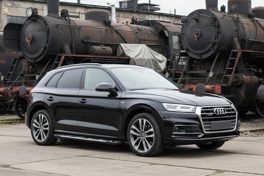 Audi Q5 2017–2025 Stranske stopnice Sunrise (2 kos, aluminij) Image