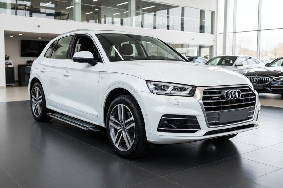 Audi Q5 2017–2025 Stranske stopnice Rainbow (2 kos, aluminij) Image