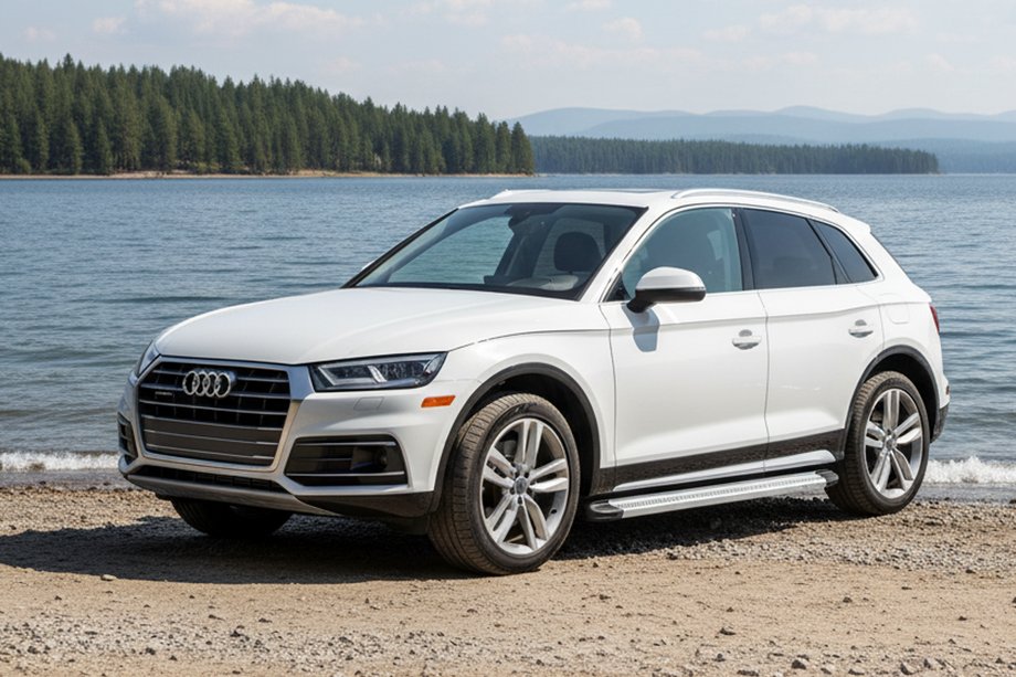 Audi Q5 2017–2025 Bočne stopnice Maya V2 (2 kos, aluminij) Image