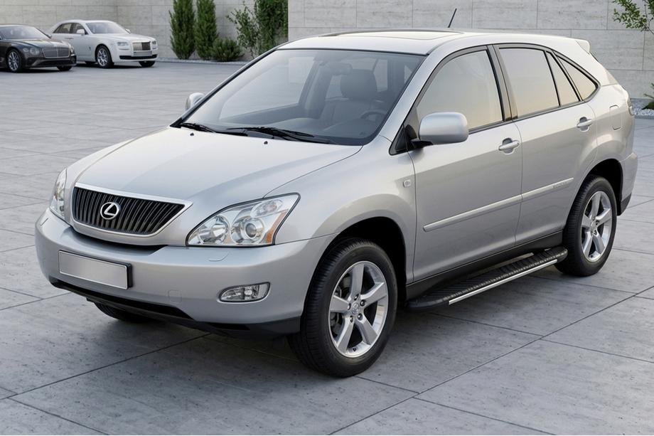 Lexus RX 2003–2009 Bočne stopnice Bosphorus Grey (2 kos, aluminij) Fotografija 1