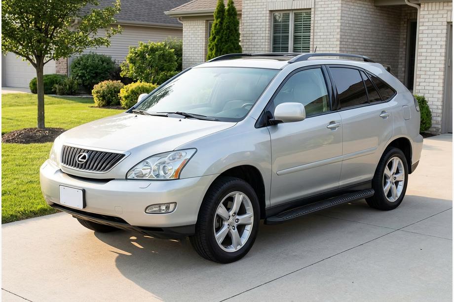Lexus RX 2003–2009 Stranski pragovi Tayga Black (2 kos, aluminij) Image