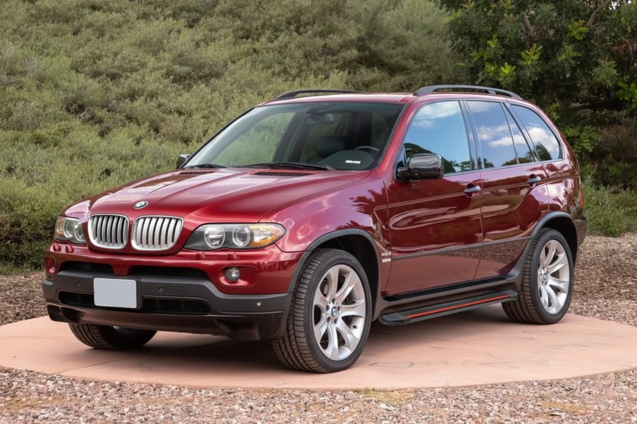 BMW X5 E53 1999–2006 Stranske stopnice Maya Red (2 kosa, aluminij) Image