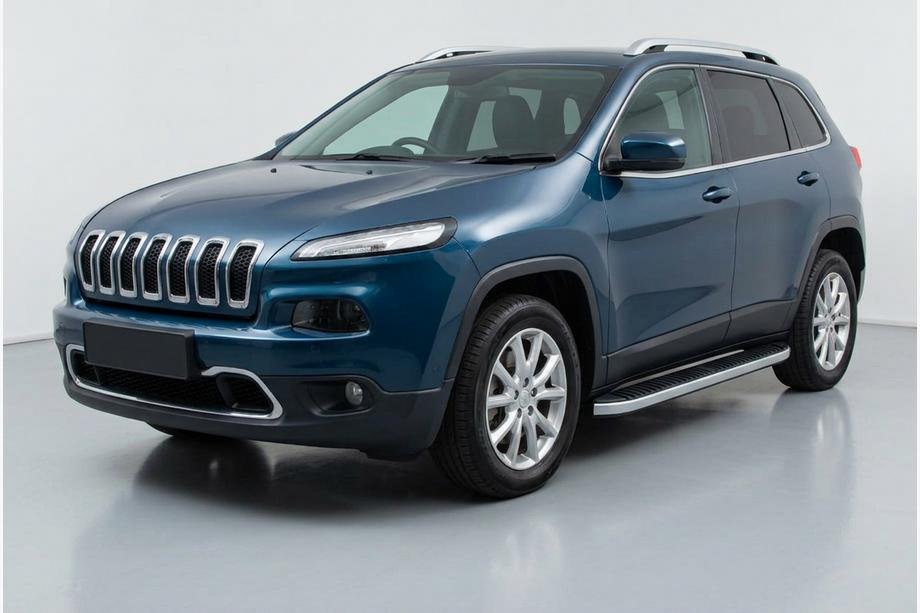 Jeep Cherokee KL 2013– Stranski pragovi Tayga Grey (2 kosa, aluminij) Image