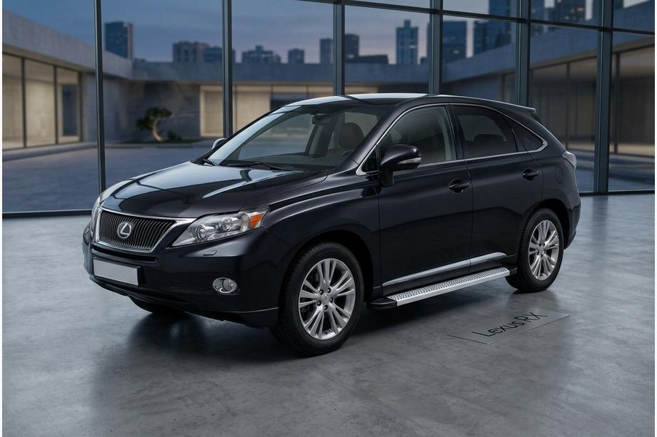 Lexus RX 2009–2015 Stranske stopnice Maya V2 (2 kosa, aluminij) Image