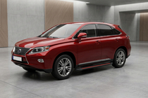 Lexus RX 2009–2015 Stranske stopnice Maya Red (2 kos, aluminij) fotografija 1
