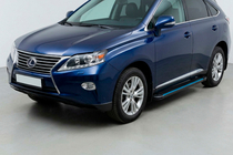 Lexus RX 2009–2015 Stranske stopnice Maya Blue (2 kos, aluminij) fotografija 1
