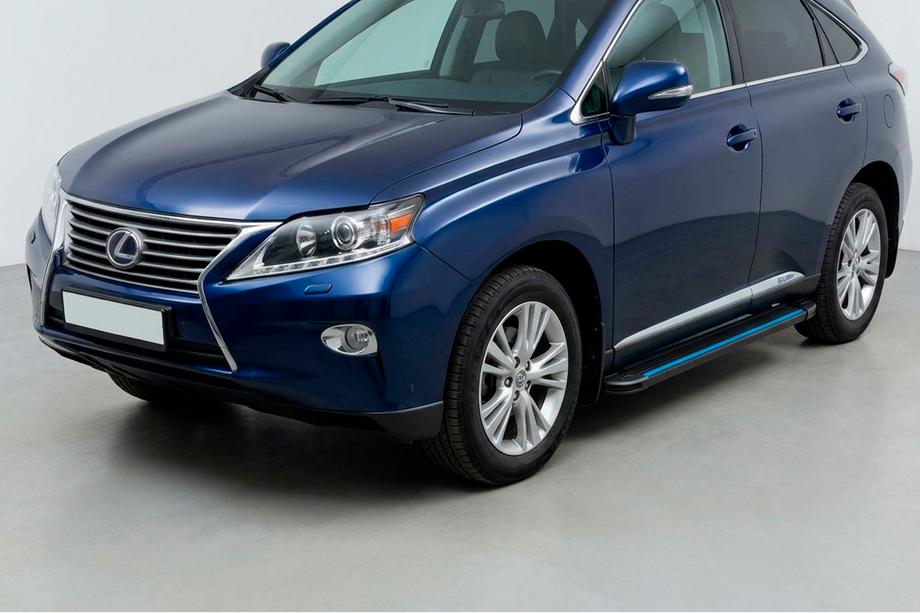 Lexus RX 2009–2015 Stranske stopnice Maya Blue (2 kos, aluminij) Image